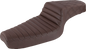 SADDLEMEN Step-Up Seat - Front Tuck-n-Roll/Rear Lattice Stitch - Brown 879-03-176BR