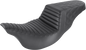 SADDLEMEN Step-Up Seat - Front Tuck-n-Roll/Rear Lattice Stitch - Black - FL '08-23 808-07B-176