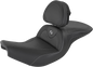 SADDLEMEN Roadsofa Seat - Carbon Fiber - Includes Backrest - Black - Indian I14-07-185BR
