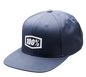 100% Youth Icon Snapback Hat - Heather Charcoal - One Size 20047-00001