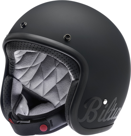 BILTWELL Bonanza Helmet - Flat Black Factory - 2XL 1001-638-206