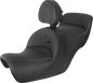 SADDLEMEN Roadsofa Seat - Includes Backrest - Black H88-07-187BR