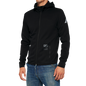 100% Viceroy Tech Zip Hoodie - Black - Large 20037-00002