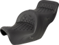 SADDLEMEN Seat - Roadsofa - without Backrest - Full Lattice Stitch - Black - Heated - GL1500 '88-'00 H88-07-182HCT