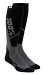 100% Torque Comfort Moto Socks - Black - Small/Medium 20053-00001