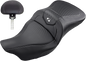 SADDLEMEN Road Sofa Seat - Carbon Fiber - with Backrest - '08-'23 FL 808-07B-185BR