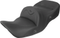 SADDLEMEN Seat - RoadSofa - without Backrest - Black w/ Black Stitching - Heated - GL1800 '01-'10 H01-07-187HCT