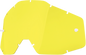 100% Accuri/Strata/Racecraft Lens - Yellow 51001-004-02