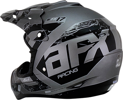 AFX FX-17Y Helmet - Attack - Frost Gray/Matte Black - Small 0111-1396