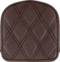 SADDLEMEN Sissy Bar Pad - Lattice Stitched - Brown 40845