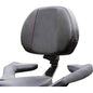SHOW CHROME Grande Backrest - Passenger - Red Stitch - Ryker 41-420GRED