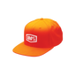 100% Icon Snapback Hat - Orange - One Size 20044-00004