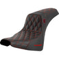 SADDLEMEN Pro Series SDC Performance Seat - without Backrest - Red Stitch - FXBB/FXST '18-'23 SC81830RED