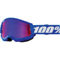 100% Strata 2 Junior Goggle - Blue - Red/Blue Mirror 50032-00008