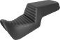SADDLEMEN Step Up Seat - Front Tuck-n-Roll/Rear Smooth - Black 821-34-171