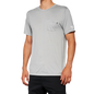 100% Mission Athletic T-Shirt - Gray - Small 20014-00005