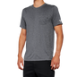 100% Mission Athletic T-Shirt - Charcoal - Large 20014-00012