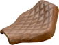 SADDLEMEN Renegade Solo Seat - Lattice Stitched - Brown 818-30-002BLS