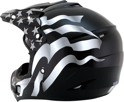 AFX FX-17 Helmet - Flag - Stealth - Medium 0110-2364
