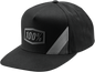 100% Cornerstone Trucker Hat - Black/Gray 20050-057-01