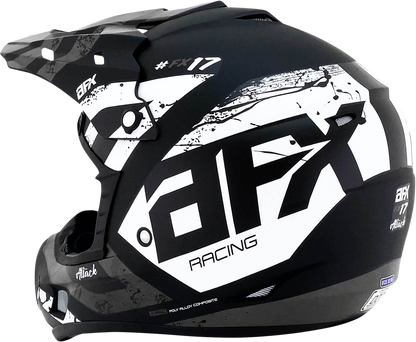 AFX FX-17Y Helmet - Attack - Matte Black/Silver - Small 0111-1399