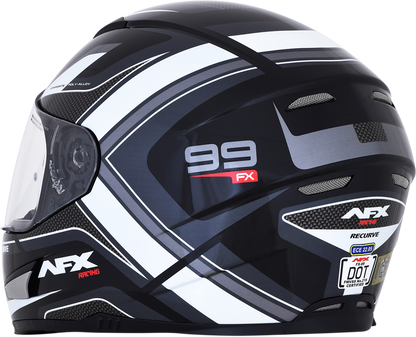 AFX FX-99 Helmet - Recurve - Black/White - Small 0101-11116