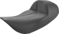 SADDLEMEN Dominator Solo Seat - Extended Reach - Stitched - Black w/ Gray Stitching - FLHR/FLHX '97-'07 897-06-0042