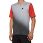 100% Celium Jersey - Short-Sleeve - Gray/Racer Red - Medium 40011-00011