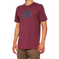 100% Icon T-Shirt - Maroon - Large 20000-00032