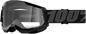 100% Strata 2 Goggles - Black - Clear 50027-00001