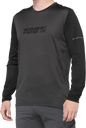 100% Ridecamp Jersey - Long-Sleeve - Black/Charcoal - Large 40028-00002
