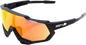 100% Speedtrap Sunglasses - Black - Red 60012-00004