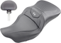 SADDLEMEN Roadsofa Seat - Carbon Fiber - with Backrest - Black - '09-'23 FLHTCUTG 808-07B-185TBR