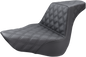 SADDLEMEN Step-Up Seat - Full Lattice Stitch - Black 818-27-175