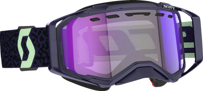 SCOTT Prospect Snow Cross Goggle - Dark Purple/Mint - Light Sensitive Blue Chrome 278603-7696307