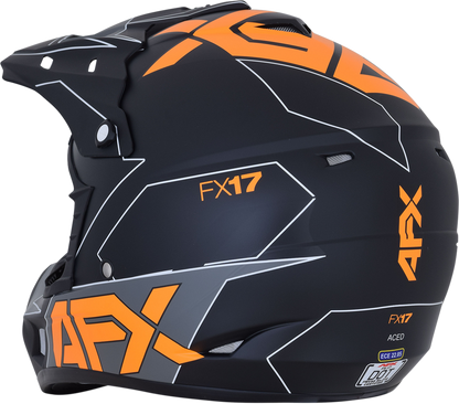 AFX FX-17 Helmet - Aced - Matte Black/Orange - XL 0110-6507