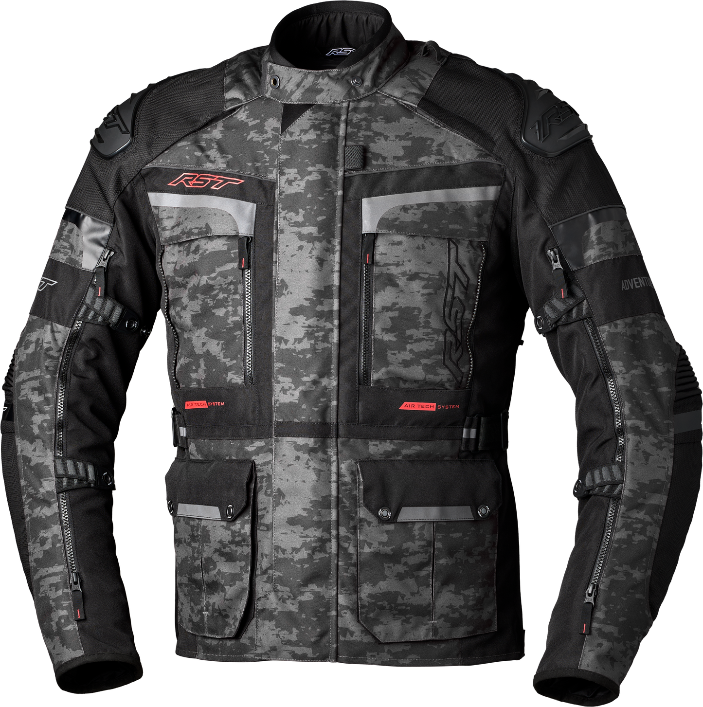 RST Pro Series Adventure-X Ce Jacket Grey Camo Textile 2xl 556-2409248