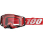 100% Armega Goggle - Red - Clear 50004-00033