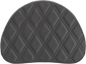 SADDLEMEN Sissy Bar Pad - Lattice Stitched - Black 0513SDC