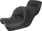 SADDLEMEN Seat - RoadSofa - without Backrest - Pillow Top - Black - Heated - GL1500 '88-'00 H88-07-181HCT