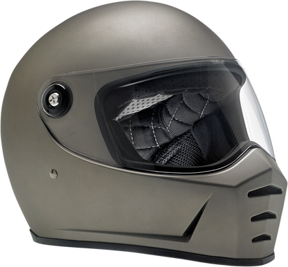 BILTWELL Lane Splitter Helmet - Flat Titanium - Small 1004-803-102