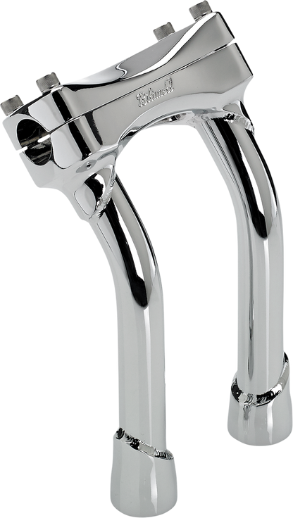 BILTWELL Risers - Murdock - Oversized - Pullback - 8" - Chrome 6414-105-08
