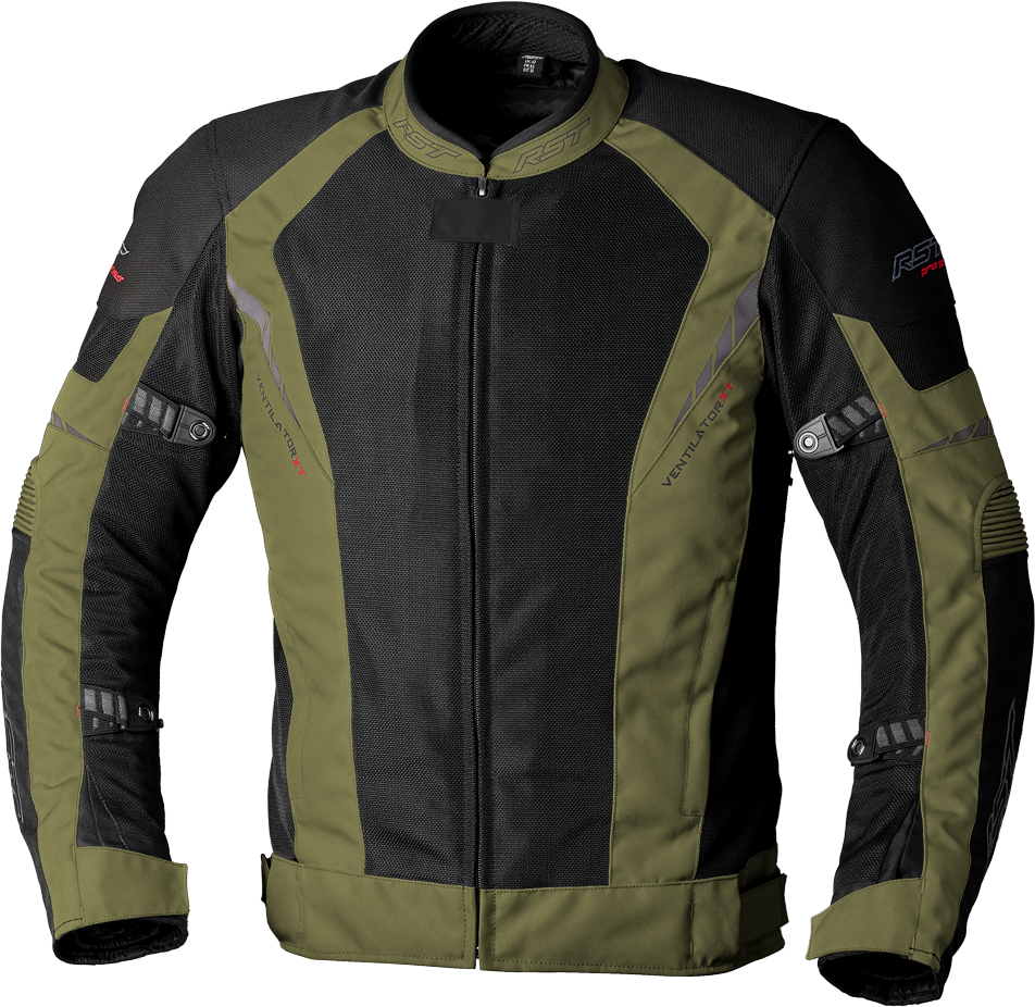 RST Pro Series Ventilator Xt Ce Jacket Green/Black Textile Sm 556-2982140