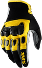 100% Derestricted Gloves - Black/Yellow - Small 10007-014-10