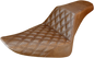 SADDLEMEN Step-Up Seat - Front Lattice Stitch - Brown - FLS 812-26-172BR