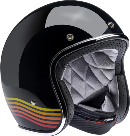 BILTWELL Bonanza Helmet - Gloss Black Spectrum - XL 1001-536-205