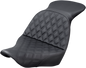 SADDLEMEN Explorer Seat - Lattice Stitched Softail 2018-2019  818-29-029LS
