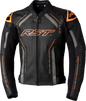 RST S1 Ce Jacket Blk/Gry/Neon Org Leather 3xl 556-2977150