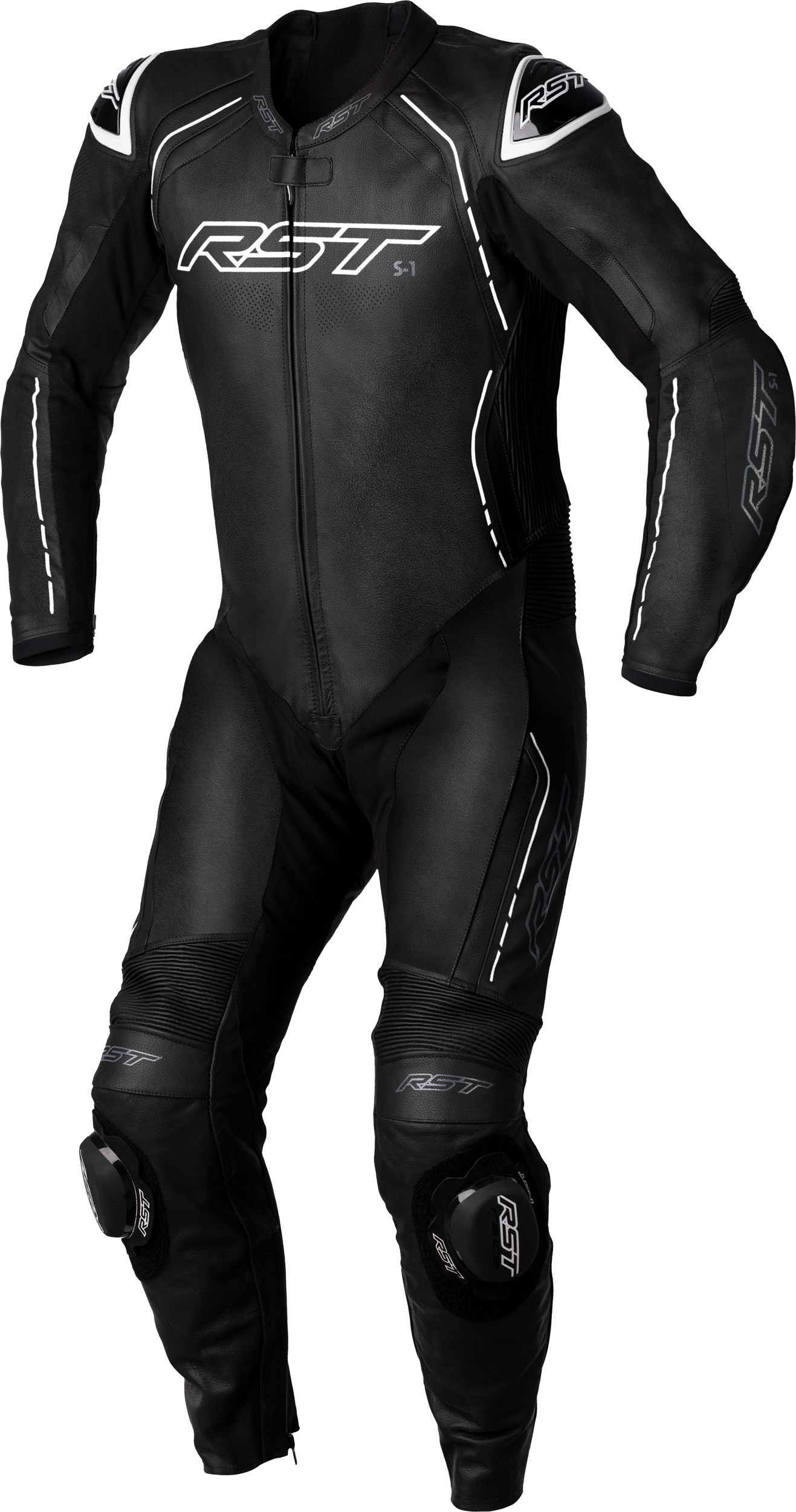 RST S1 Ce Suit Blk/Blk/Whi Leather 3xl 556-2987050