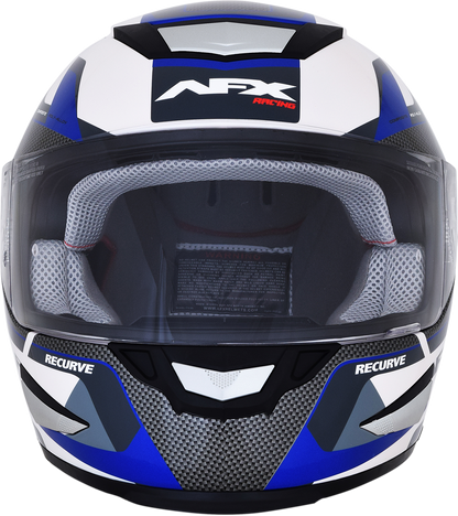 AFX FX-99 Helmet - Recurve - Pearl White/Blue - XL 0101-11124